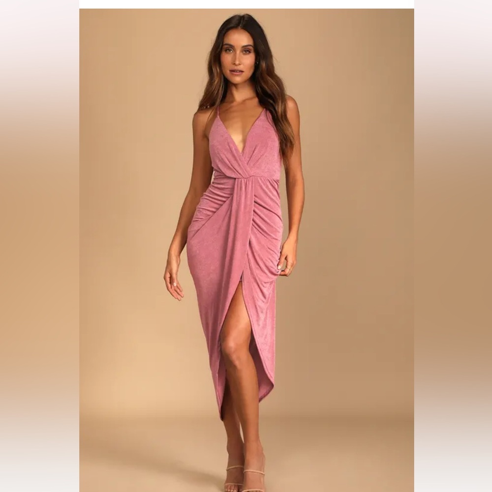 LULUS DUSTY ROSE DRESS